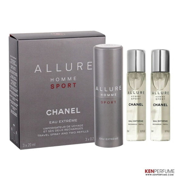 Set Nước Hoa Nam Chanel Bleu de Chanel Parfum 3x20ml 13