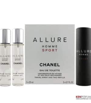 Set Nước Hoa Nam Chanel Allure Homme Sport EDT 3x20ml