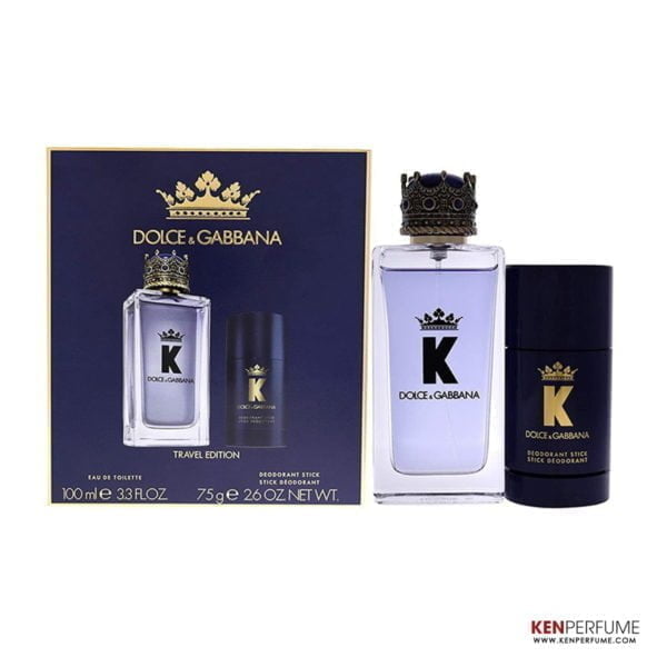 Set Nước Hoa Nam Dolce&Gabbana King EDT (100ml + LKM 75g)
