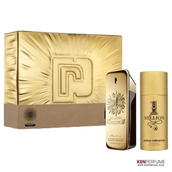 Set Nước Hoa Nam Paco Rabanne One Million Parfum (100ml + LKM 150ml)