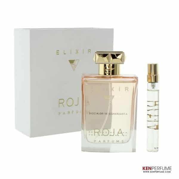 Set Nước Hoa Nữ Roja Elixir Pour Femme Parfum Cologne (100ml + 7.5ml Mini)