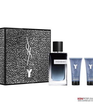 Set Nước Hoa Nam Yves Saint Laurent YSL Y EDP Set 3 món (100ml + Shower Gel 50ml + Shave Balm 50ml)