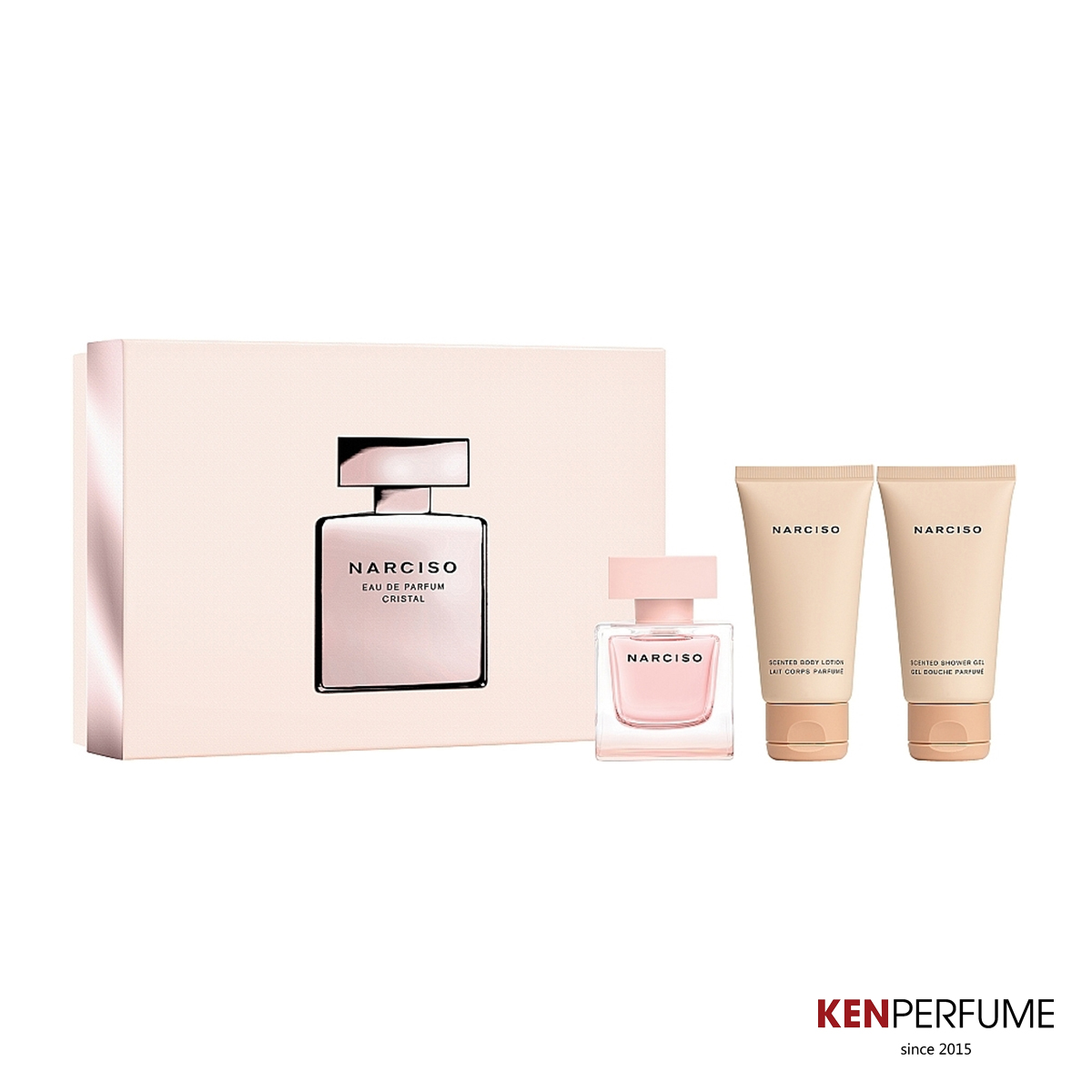 Set Narciso Cristal Edp 50ml + Body Lotion 50ml + Shower Gel 50ml